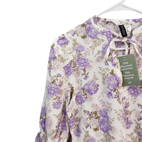 H&M Women's Patterned A-Line Dress - XS - Picture 3 of 7